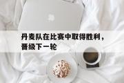 网页版,登录入口-丹麦队在比赛中取得胜利，晋级下一轮